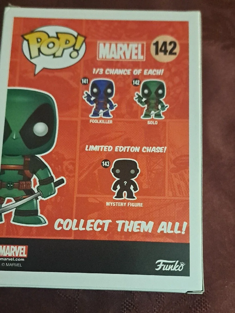 Funko Pop Marvel 142 Solo Bobblehead NWT